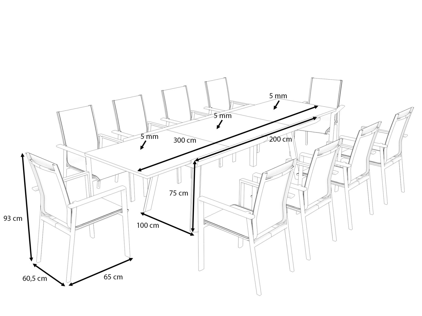 Jetzt Aluminium Esstischset Lilo Xl Fur 10 Personen Kaufen Artelia De